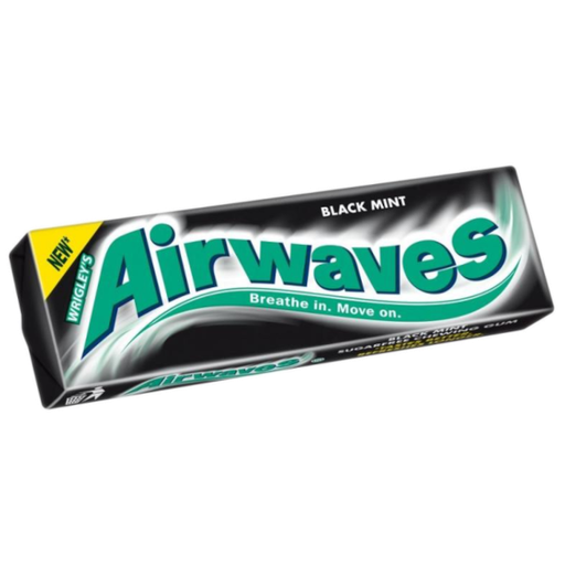 [Chew-All-SE-4484] Chewing Gums Airwaves Black Mint-Black NPM 14g 30