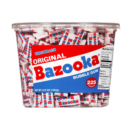 [Chew-All-SE-4390] Chewing Gums Bazooka Original Tub NPM 225s 6