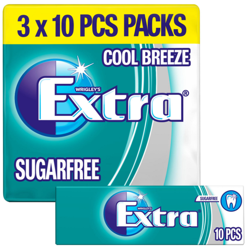 [Chew-All-SE-4488] Chewing Gums Extra Cool Breeze NPM 3 Pack-10s 20