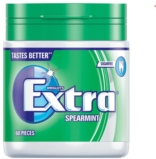[Chew-All-SE-4506] Chewing Gums Extra Spearmint Tubs NPM 60s 6