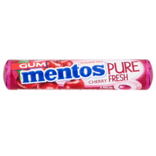 [Chew-All-SE-4406] Chewing Gums Mentos Sugar Free Cherry NPM 16g 24
