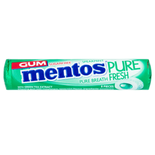 [Chew-All-SE-4408] Chewing Gums Mentos Sugar Free Spearmint NPM 16g 24