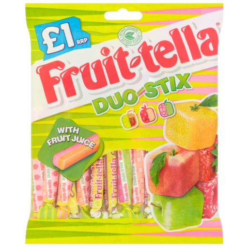 [Chew-All-SE-4466] Chewy Dragees Fruittella Duo-Stix PM 1.00 135g 12