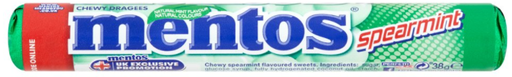 [Chew-All-SE-4377] Chewy Dragees Mentos Spearmint NPM 38g 40