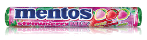 [Chew-All-SE-4384] Chewy Dragees Mentos Strawberry Mix NPM 38g 20