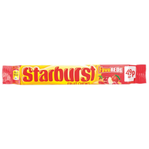 [Chew-All-SE-4516] Chewy Dragees Starburst FaveReds Fruit Chews PM 0.49 45g 24