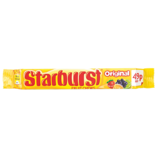 [Chew-All-SE-4517] Chewy Dragees Starburst Original Fruit Chews PM 0.49 45g 24