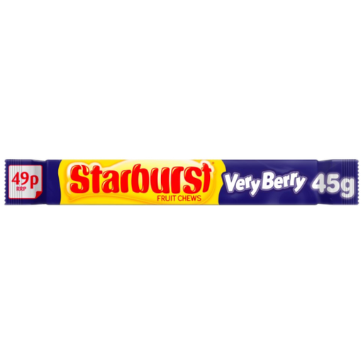 [Chew-All-SE-4515] Chewy Dragees Starburst Very Berry Fruit Chews PM 0.49 45g 24
