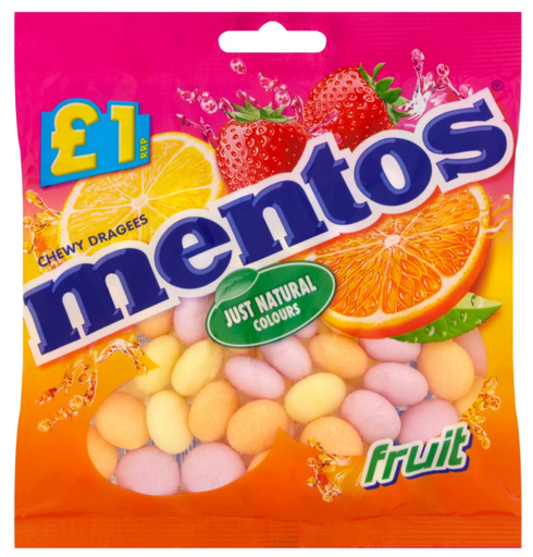 [Chew-All-SE-4468] Chewy Mints Mentos Fruit PM 1.00 135g 12