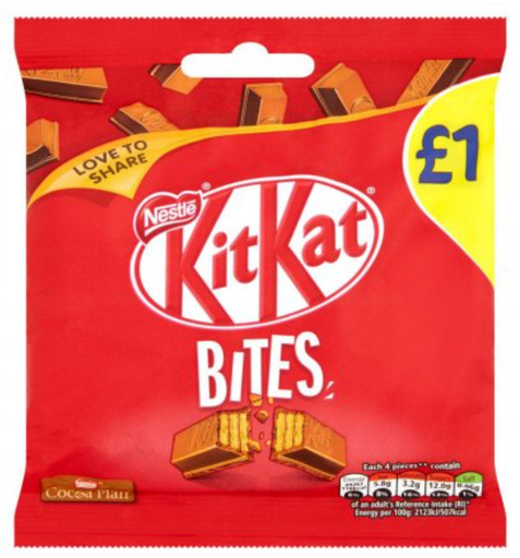 [Choc-All-SE-4961] Chocolate Bags Kit Kat Bites PM 1.00 81g 10