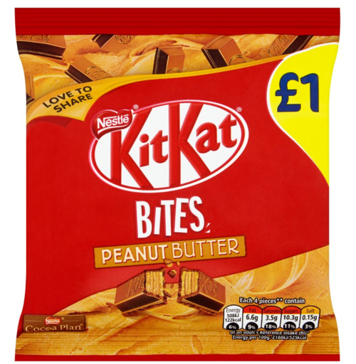 [Choc-All-SE-4578] Chocolate Bags Kit Kat Bites Peanut Butter PM 1.00 81g 10