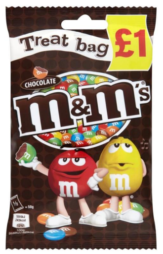[Choc-All-SE-5111] Chocolate Bags MandMs Chocolate-Brown Treat PM 1.00 82g 16
