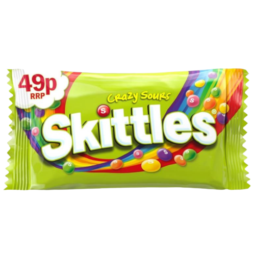 [Choc-All-SE-5056] Chocolate Bags Skittles Crazy Sours-Green PM 0.49 45g 36