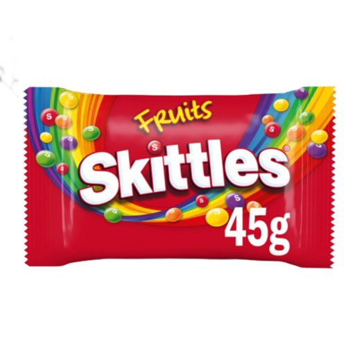 [Choc-All-SE-5072] Chocolate Bags Skittles Fruits-Red NPM 45g 36