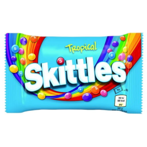 [Choc-All-SE-5051] Chocolate Bags Skittles Tropical-Red and Blue NPM 45g 36
