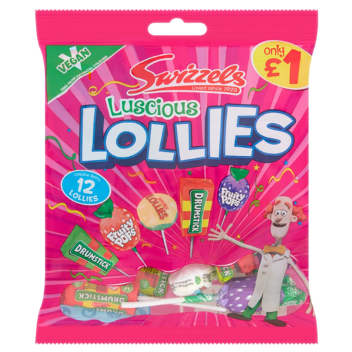 [Choc-All-SE-4610] Chocolate Bags Swizzels Luscious Lollies PM 1.00 132g 12