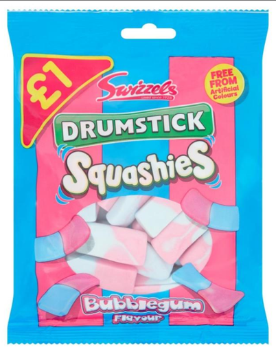 [Choc-All-SE-4920] Chocolate Bags Swizzels Squashies Drumstick Bubblegum PM 1.00 - 12