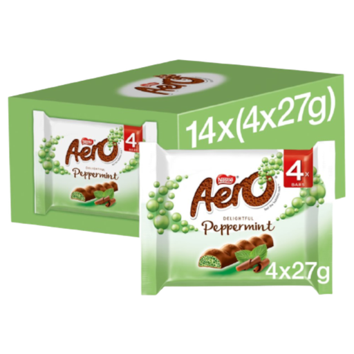 [Choc-All-SE-4636] Chocolates Aero Bubbly Peppermint NPM 4s 27g 14