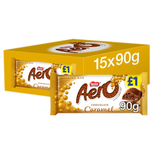 [Choc-All-SE-4638] Chocolates Aero Caramel Block PM 1.00 90g 15
