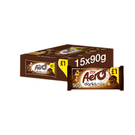 [Choc-All-SE-4640] Chocolates Aero Dark Milk PM 1.00 90g 15