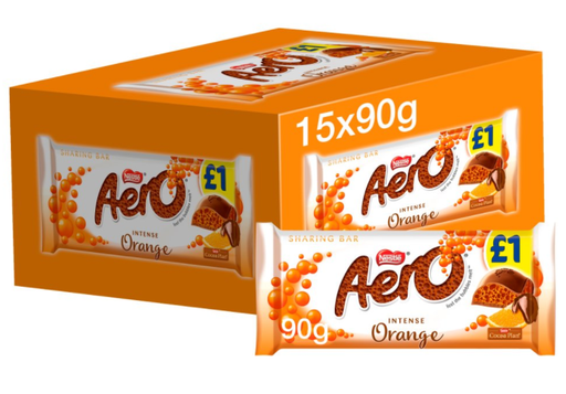[Choc-All-SE-4646] Chocolates Aero Orange Block PM 1.00 90g 15