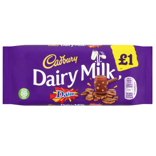 [Choc-All-SE-4997] Chocolates Dairy Milk Daim PM 1.00 120g 18