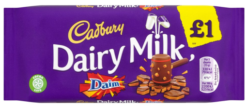 [Choc-All-SE-4990] Chocolates Dairy Milk Daim PM 1.00 120g 20