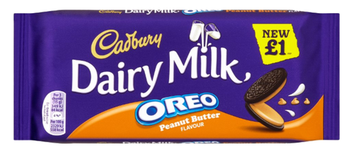 [Choc-All-SE-4678] Chocolates Dairy Milk Oreo Peanut Butter Bar PM 1.00 120g 15