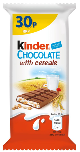 [Choc-All-SE-4735] Chocolates Kinder Cereal PM 0.30 23.5gm 40