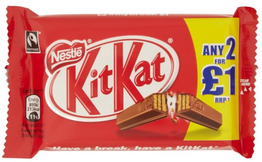 [Choc-All-SE-4540] Chocolates Kit Kat 4 Finger PM 2 For 1.00 41.5g 24