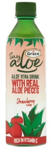 [Drin-All-SE-6125] Drinks Grace Aloe Vera Strawberry NPM 500ml 12