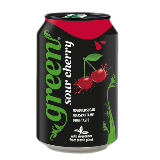 [Drin-All-SE-5839] Drinks Green Cola Sour Cherrydale NPM 330ml 24