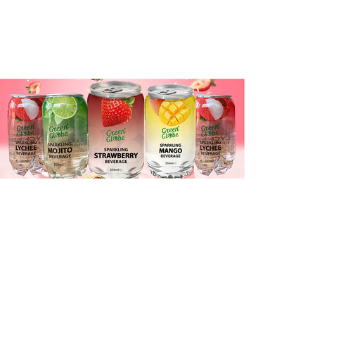[Drin-All-SE-5840] Drinks Green Globe Sparkling Beverage NPM 350ml 24