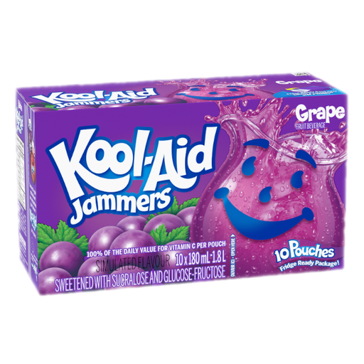 [Drin-All-SE-5874] Drinks Kool Aid Jammers Grape NPM 177ml 40