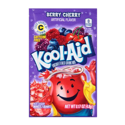 [Drin-All-SE-5885] Drinks Kool Aid Sachet Blastin Berry Cherry NPM 4.8g 48