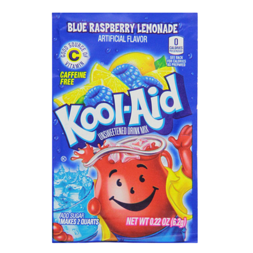 [Drin-All-SE-5886] Drinks Kool Aid Sachet Blue Raspberry Lemonade
