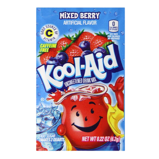 [Drin-All-SE-5892] Drinks Kool Aid Sachet Mixed Berry NPM 6.2g 48