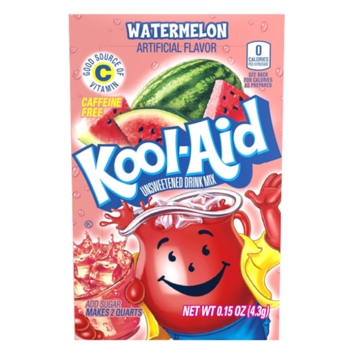 [Drin-All-SE-5898] Drinks Kool Aid Sachet Watermelon NPM 4.3g 48
