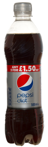 [Drin-All-SE-6123] Drinks Pepsi Diet PM 2 For 1.50 500ml 12