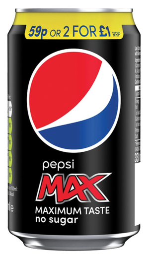 [Drin-All-SE-6113] Drinks Pepsi Max PM 0.59-2 For 1.00 330ml 24