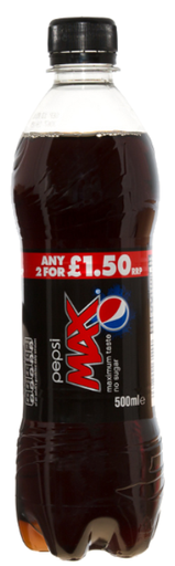 [Drin-All-SE-6121] Drinks Pepsi Max PM 2 For 1.50 500ml 12