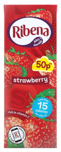 [Drin-All-SE-6137] Drinks Ribena RTD Strawberry PM 0.50 250ml 24