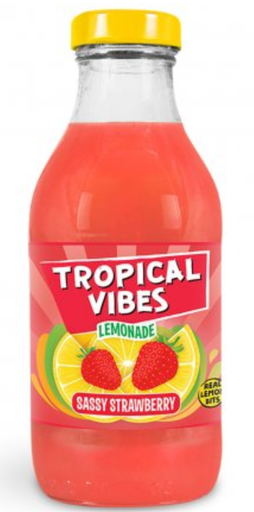 [Drin-All-SE-6094] Drinks Tropical Vibes Lemonade Sassy Strawberry NPM 300ml 15