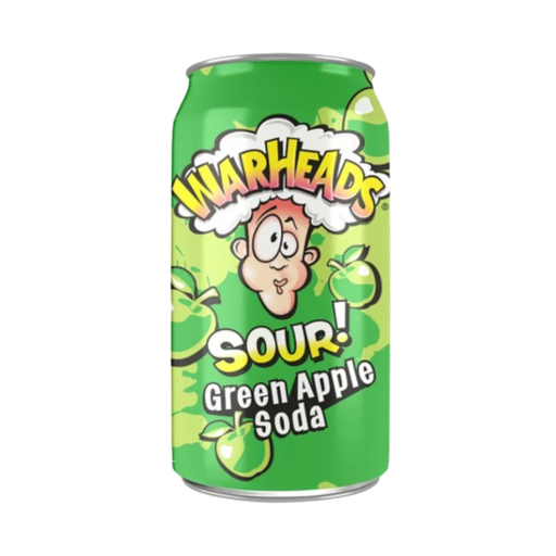 [Drin-All-SE-6100] Drinks Warheads Green Apple Sour Soda NPM 355ml 12