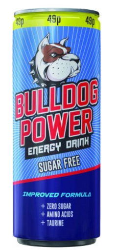 [Ener-All-SE-6284] Energy Drinks Bull Dog Original Sugar Free PM 0.49 250ml 24
