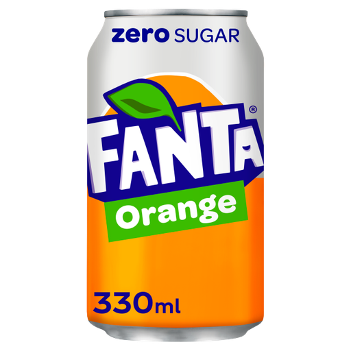 [Fant-All-SE-6344] Fanta Orange ZERO 330ml x 24 (Can)