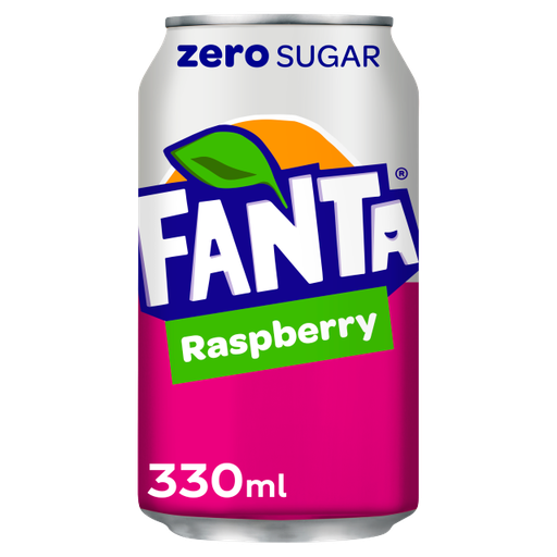 [Fant-All-SE-6358] Fanta Zero Raspberry 330ml x 24 (Can)