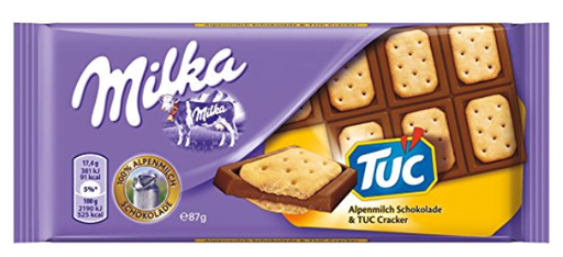 [Choc-All-SE-4785] Chocolates Milka Alpine Milk and TUC NPM 87g 18