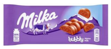 [Choc-All-SE-4545] Chocolates Milka Bubbly Milk NPM 95g 14