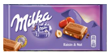 [Choc-All-SE-4549] Chocolates Milka Raisin and Nut NPM - 22